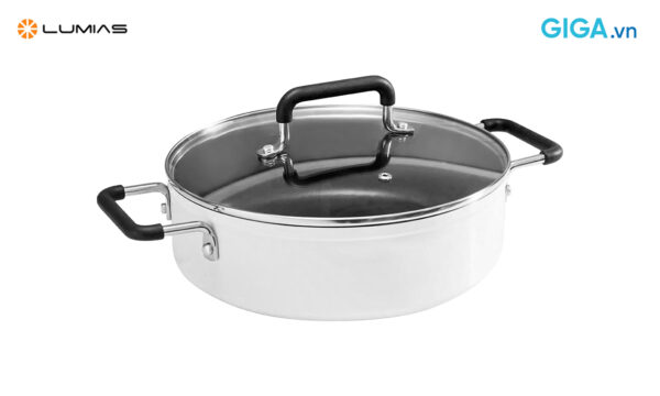 Nồi hợp kim nhôm Lumias LMP-002CM - Hợp kim nhôm chống dính, 4L